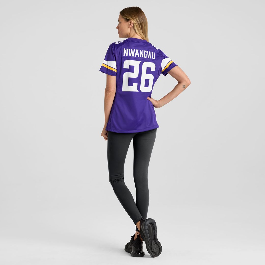 Kene Nwangwu Minnesota Vikings Women's Game Jersey - Purple