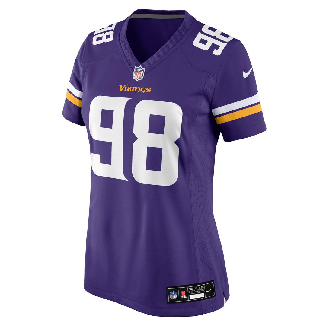 Bo Richter Minnesota Vikings Women's Team Game Jersey - Purple