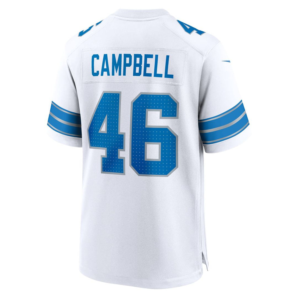 Jack Campbell Detroit Lions White Game Jersey - White