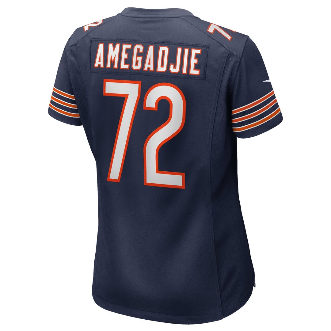 Kiran Amegadjie Chicago Bears Women's Game Jersey - Navy