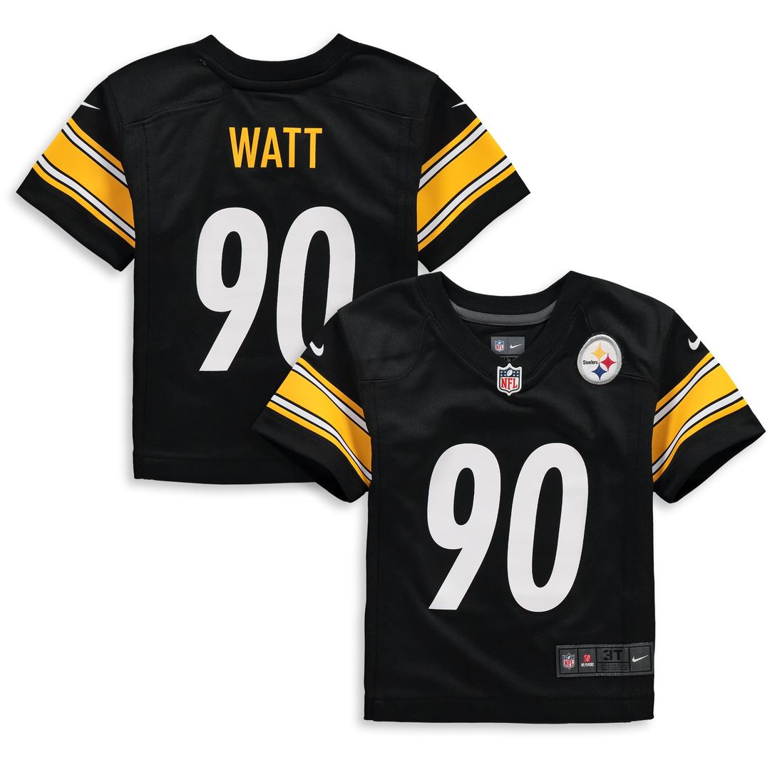 T.J. Watt Pittsburgh Steelers Toddler Game Jersey - Black