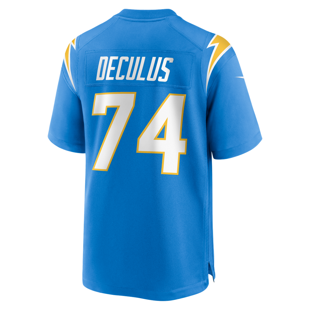 Austin Deculus Los Angeles Chargers Team Game Jersey - Powder Blue