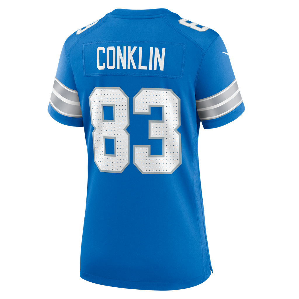 Tyler Conklin Detroit Lions Women's Team Game Jersey - Blue