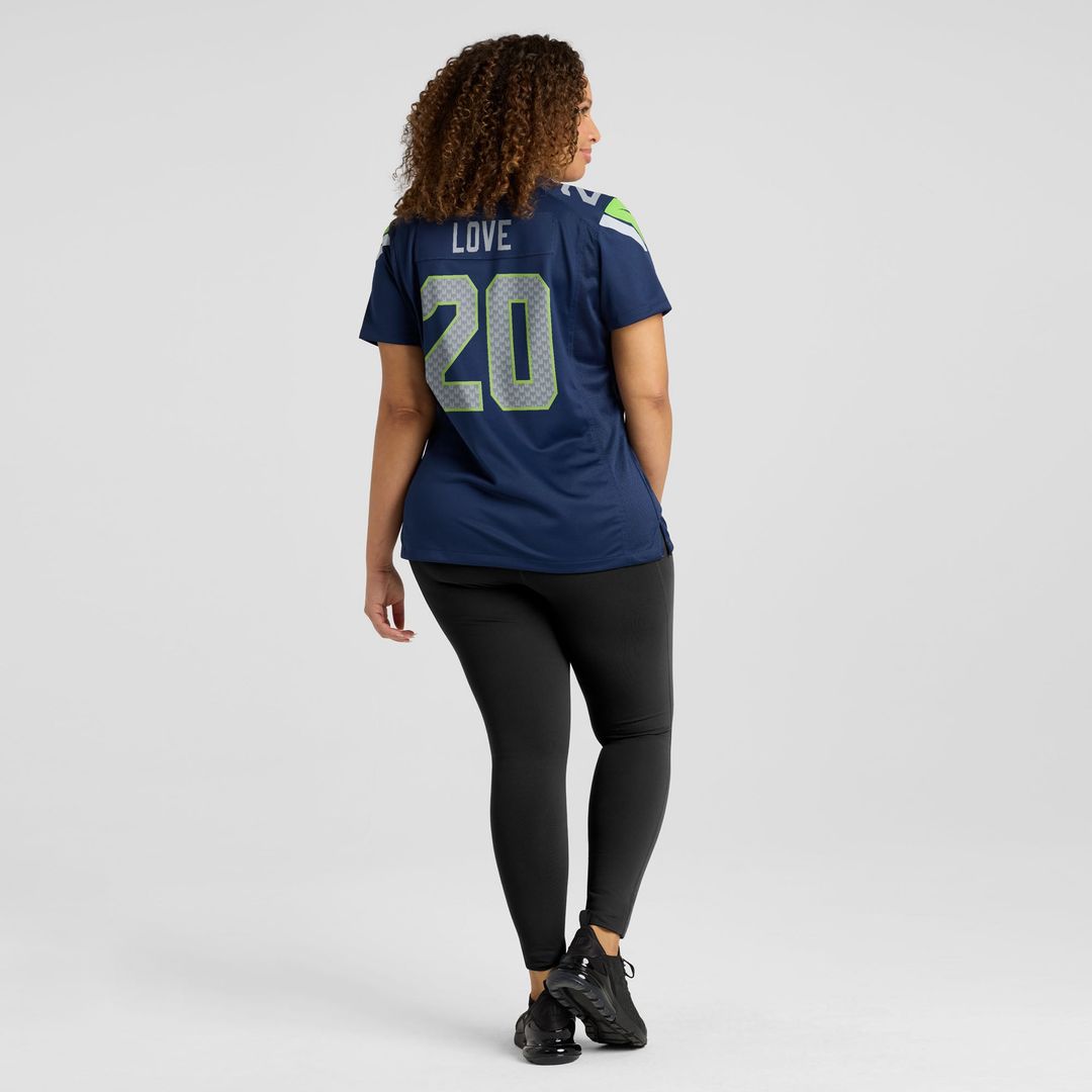 Julian Love Seattle Seahawks Women's Throwback Player Game Jersey - Royal