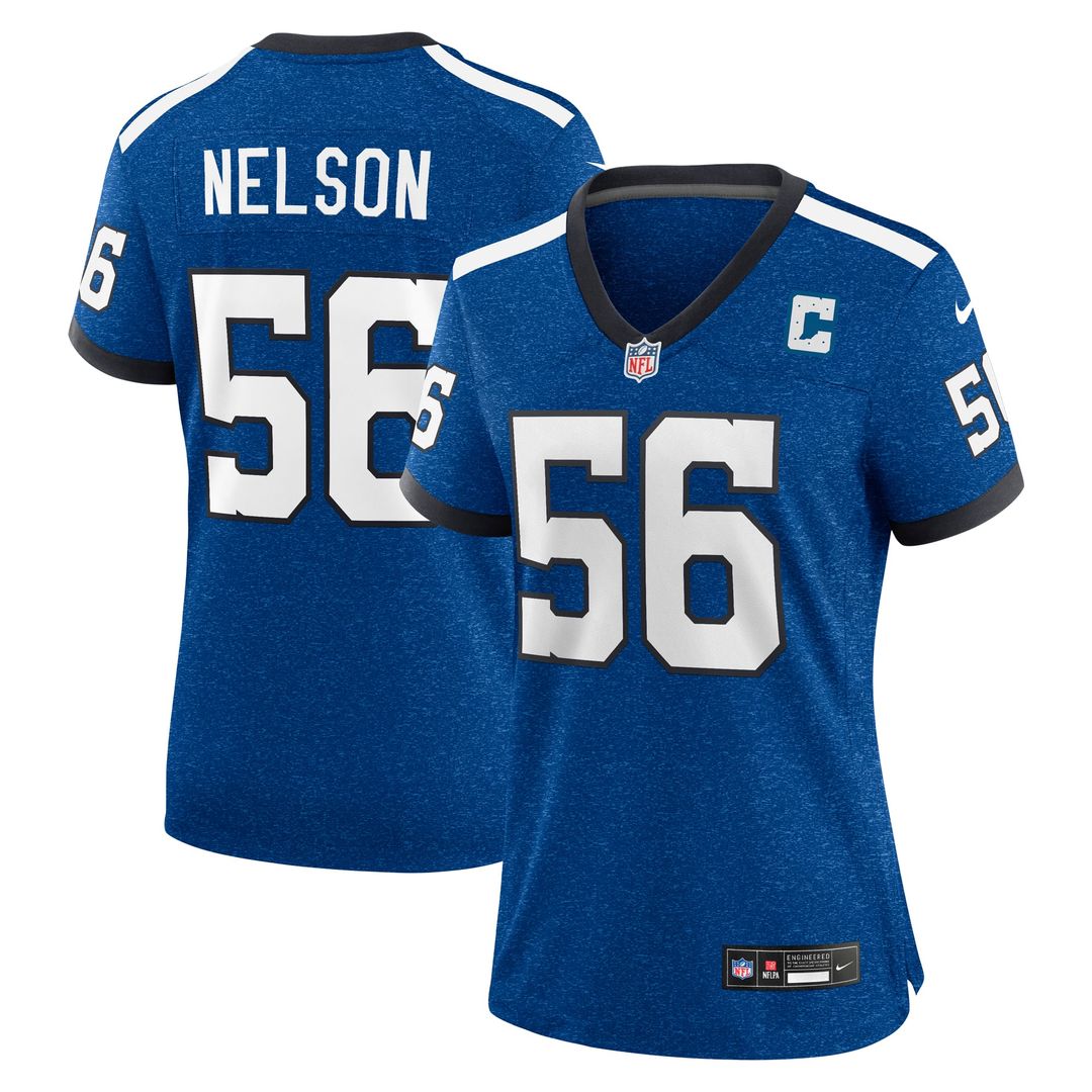 Quenton Nelson Indianapolis Colts Women's Indiana Nights Alternate Game Jersey - Royal