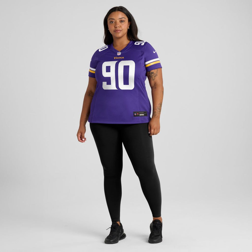 Tyrion Ingram-Dawkins Minnesota Vikings Women's Team Game Jersey - Purple