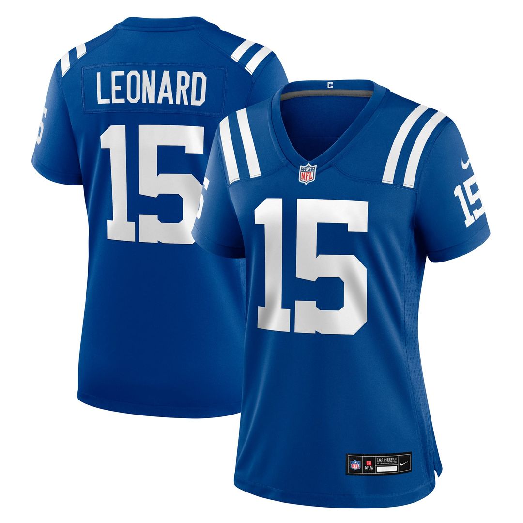 Riley Leonard Indianapolis Colts Women's Team Game Jersey - Royal