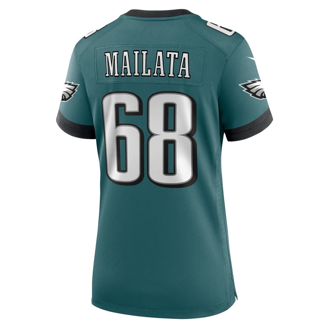 Mailata Philadelphia Eagles Women's Team Game Jersey - Midnight Green