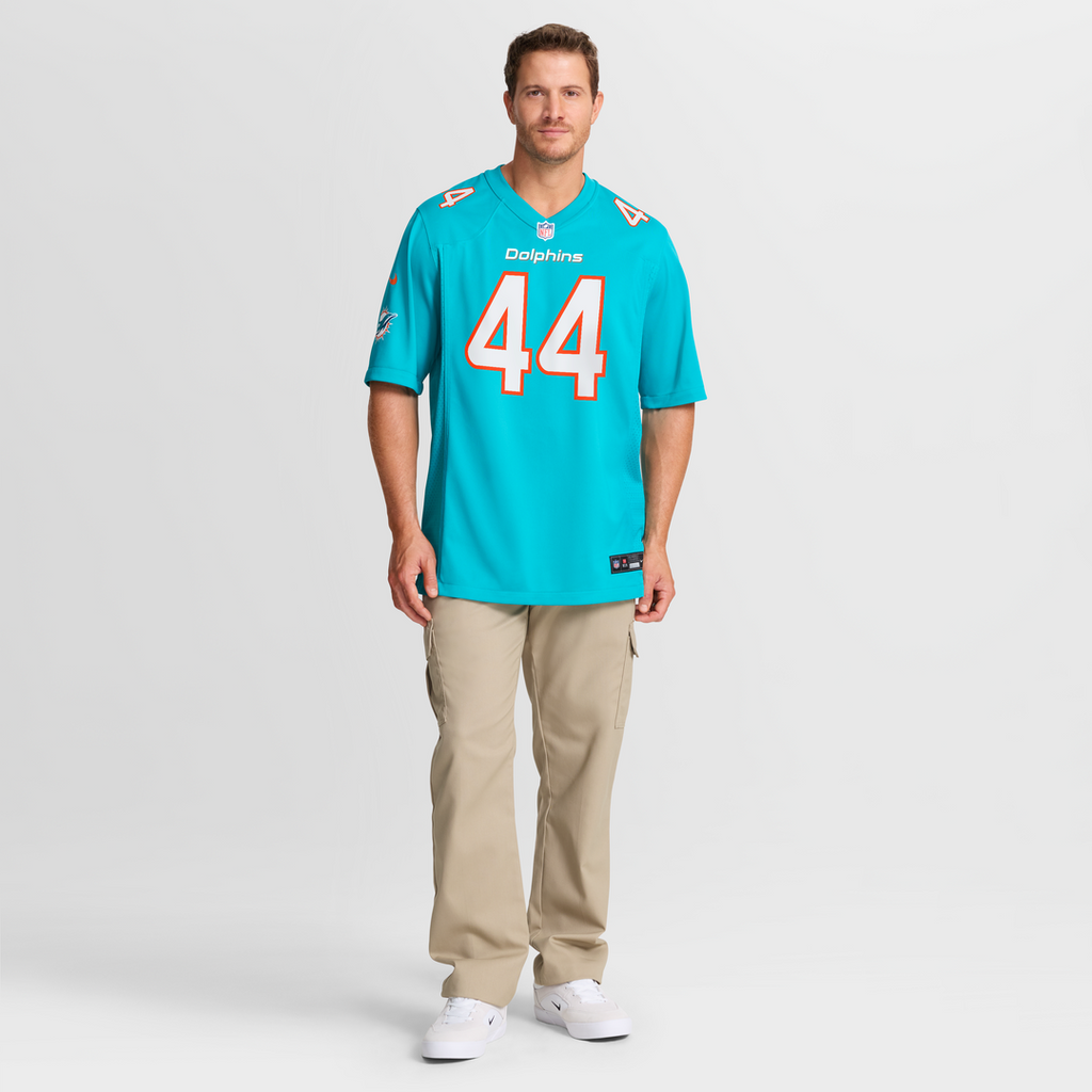 Chop Robinson Miami Dolphins Player Game Jersey - Aqua