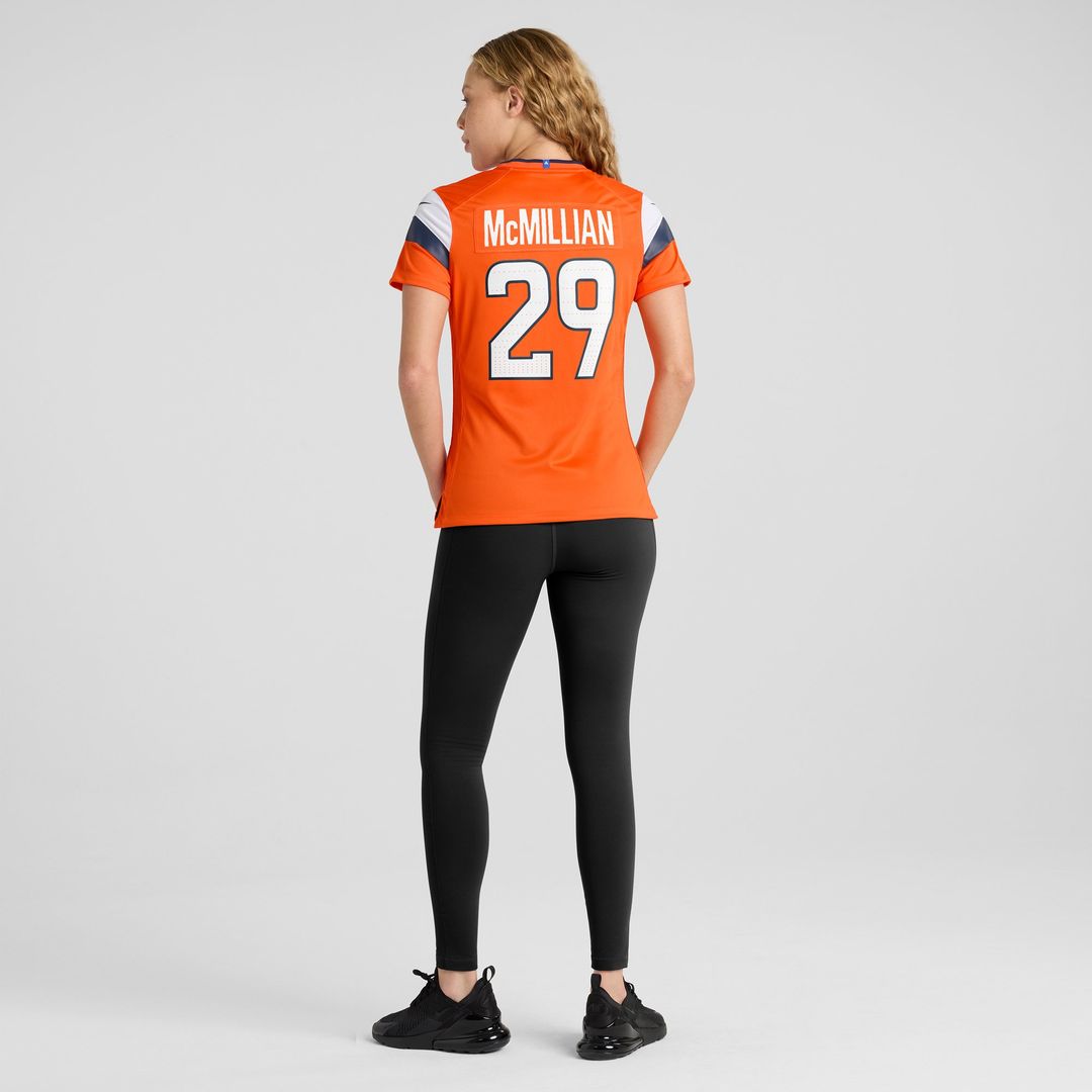 Ja'Quan McMillian Denver Broncos Women's Team Game Jersey - Orange