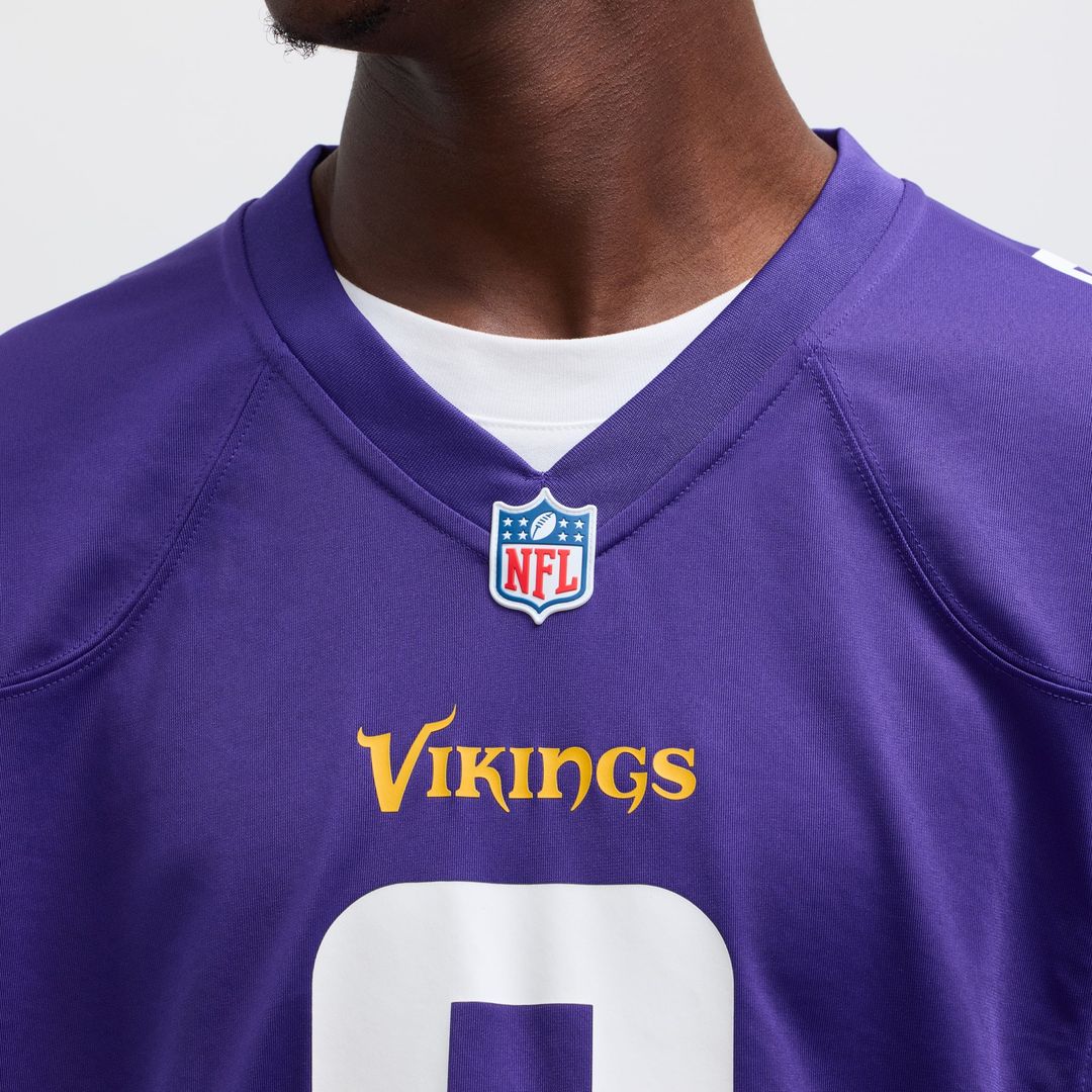 J.J. McCarthy Minnesota Vikings Alternate Game Player Jersey - White