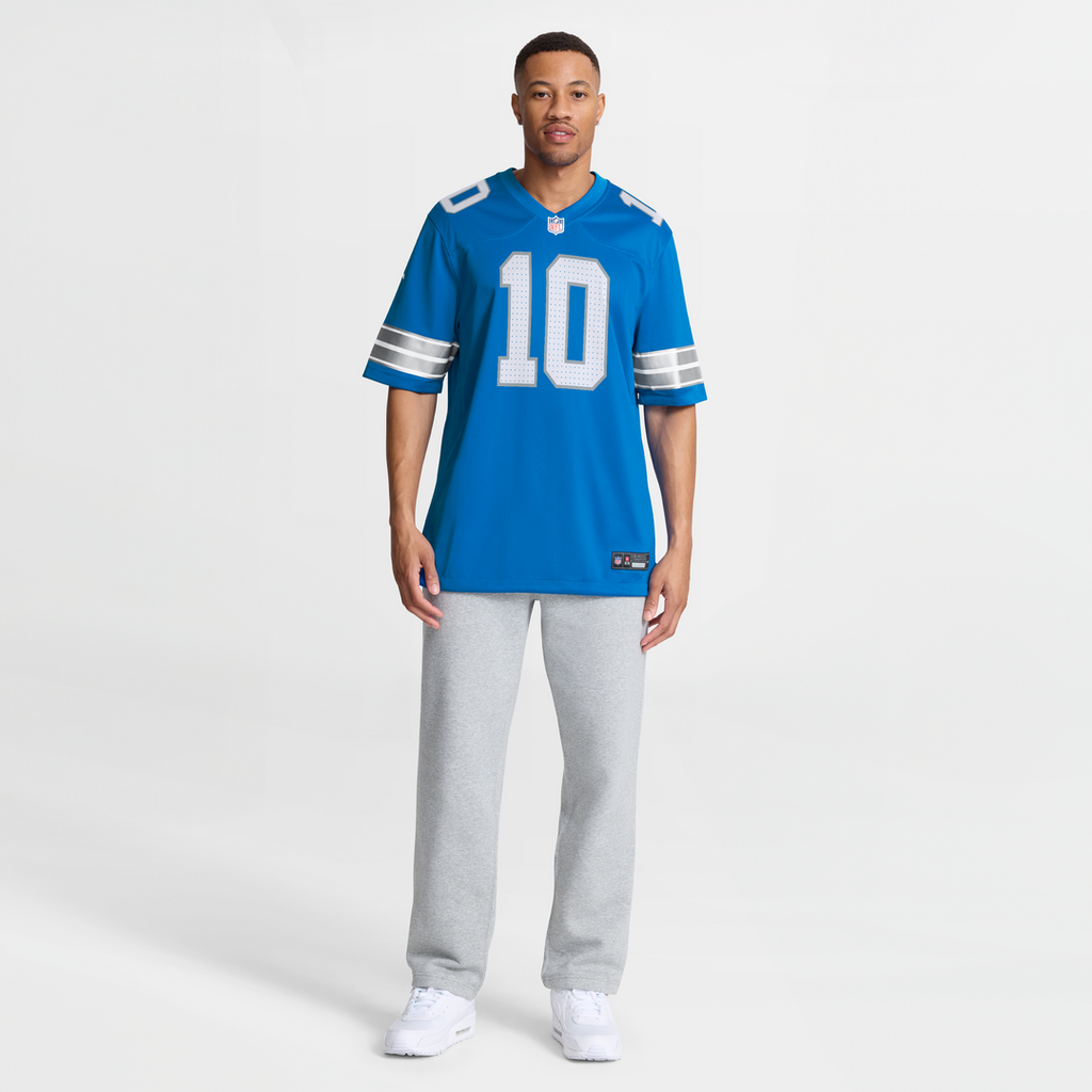Isiah Pacheco Detroit Lions Team Game Jersey - Blue