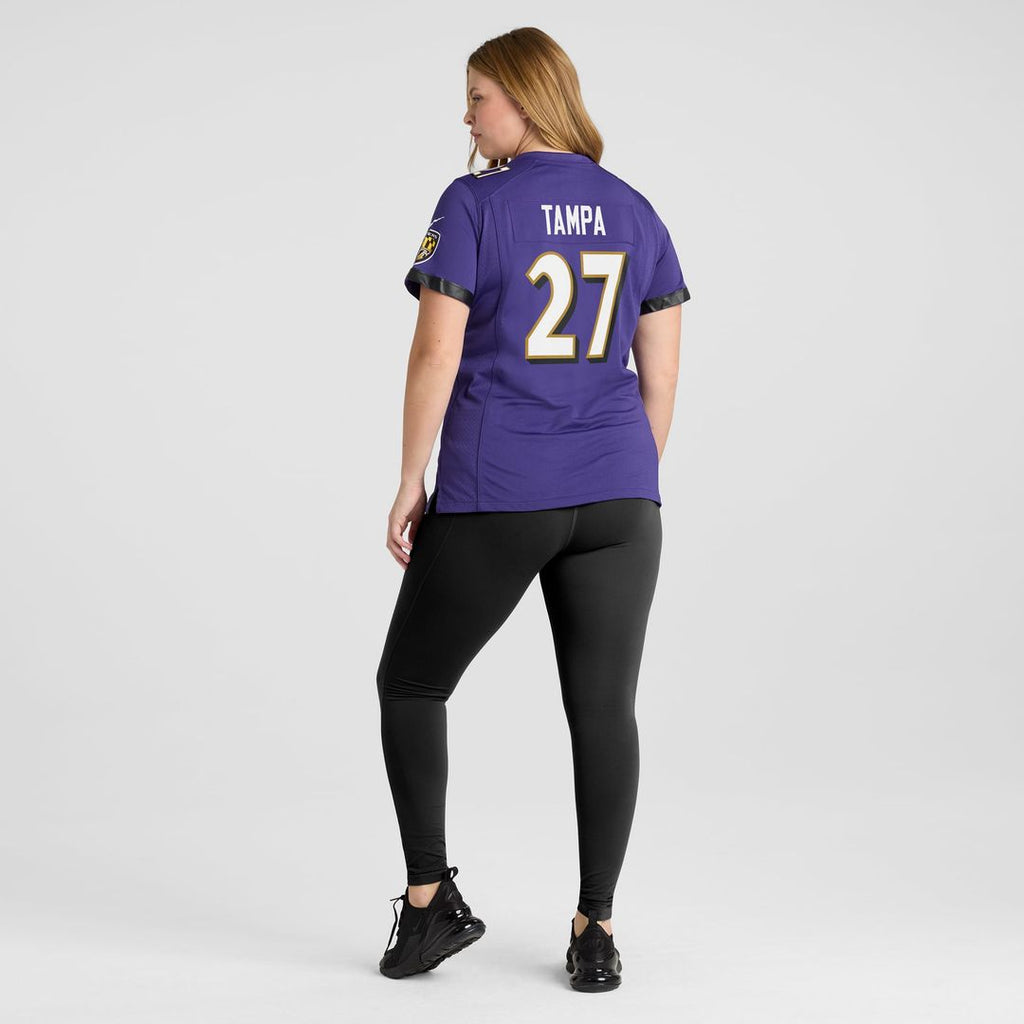 T.J. Tampa Baltimore Ravens Women's Game Jersey - Purple