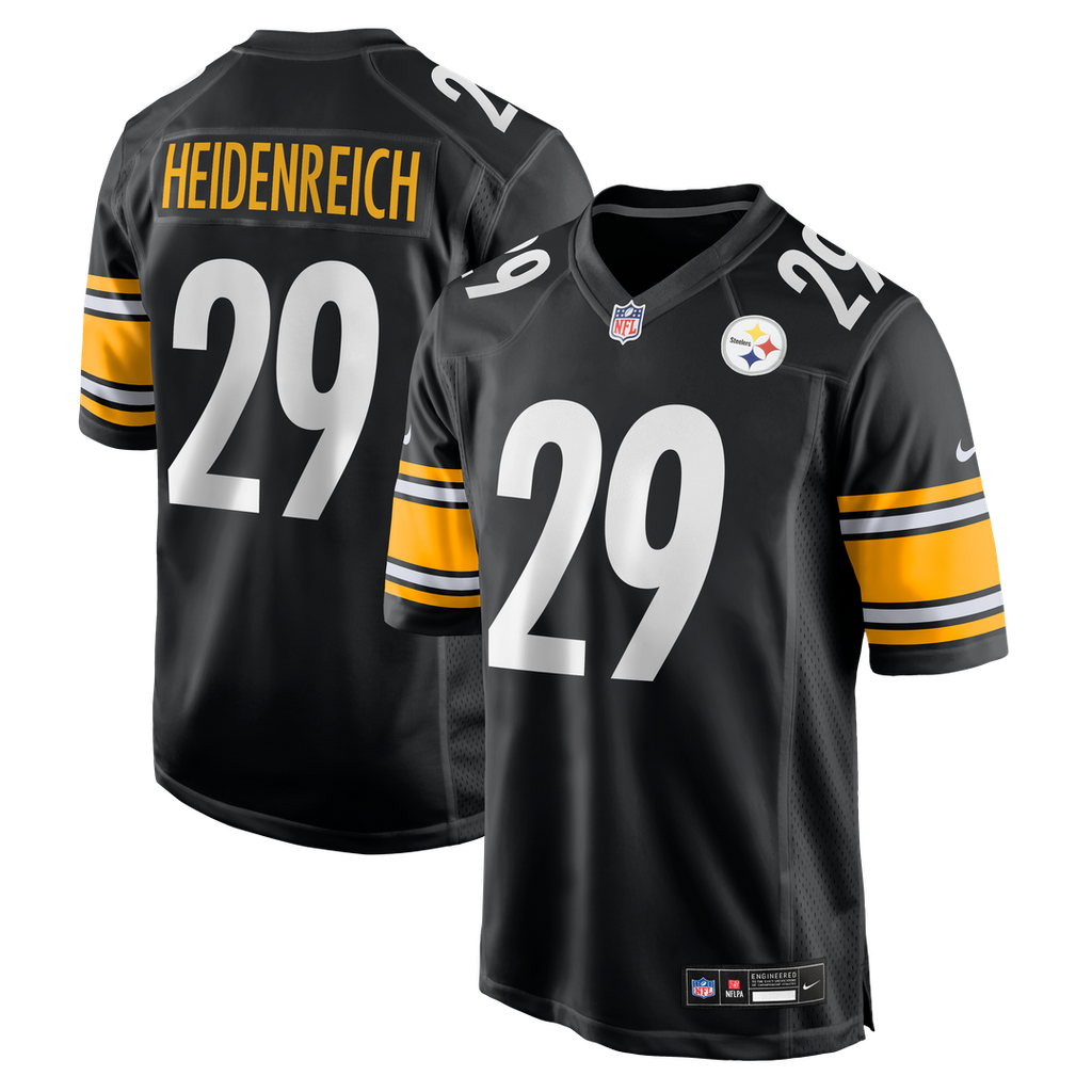 Eli Heidenreich Pittsburgh Steelers Team Game Jersey - Black