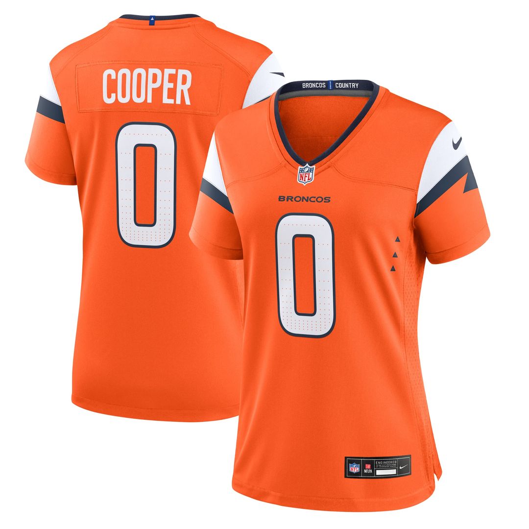 Jonathon Cooper Denver Broncos Women's Team Game Jersey - Orange