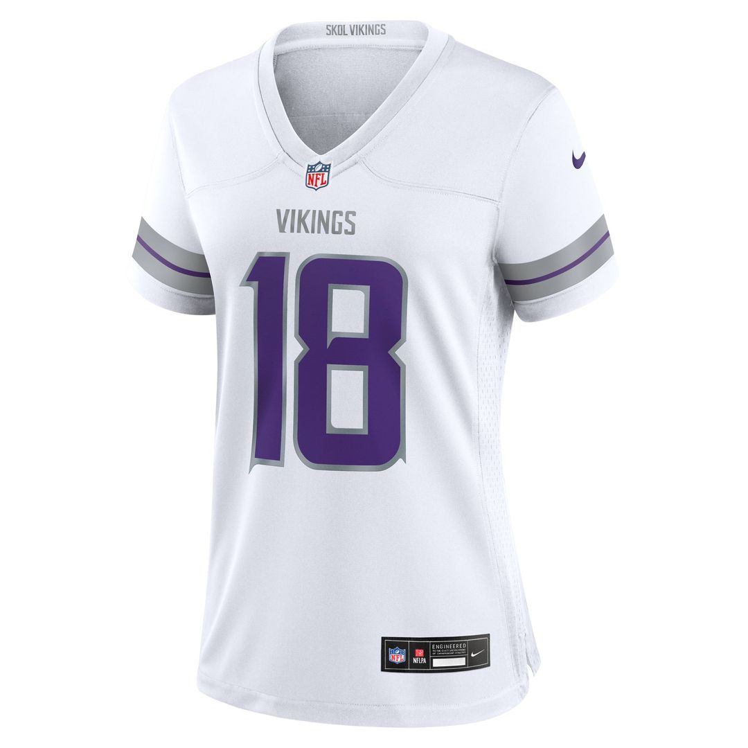 Justin Jefferson Minnesota Vikings Women's Player Jersey - Purple