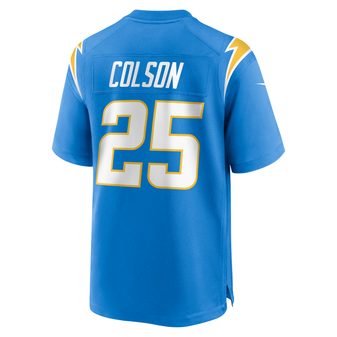 Junior Colson Los Angeles Chargers Team Game Jersey - Powder Blue