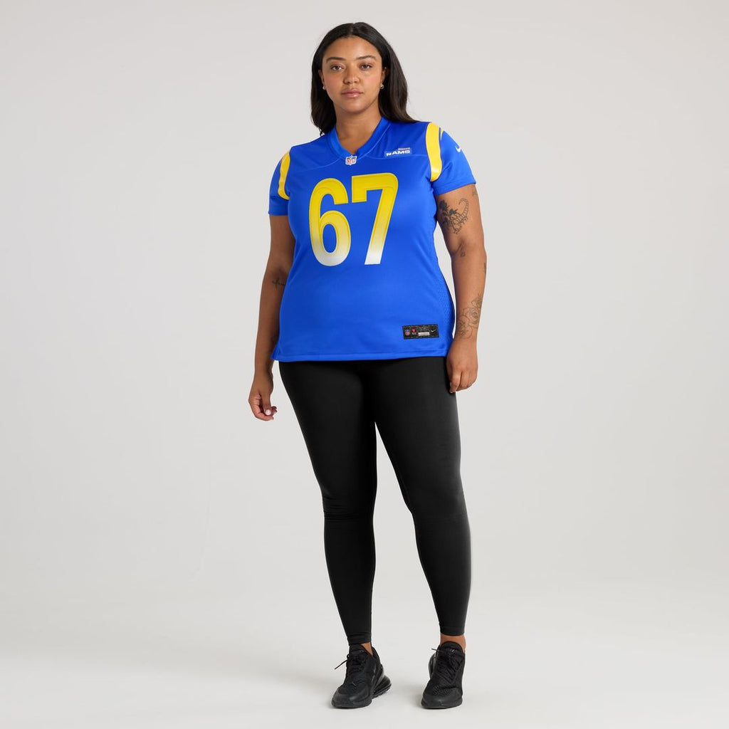 Justin Dedich Los Angeles Rams Women's Game Jersey - Royal