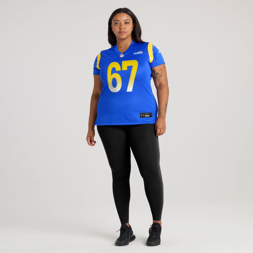 Justin Dedich Los Angeles Rams Women's Game Jersey - Royal