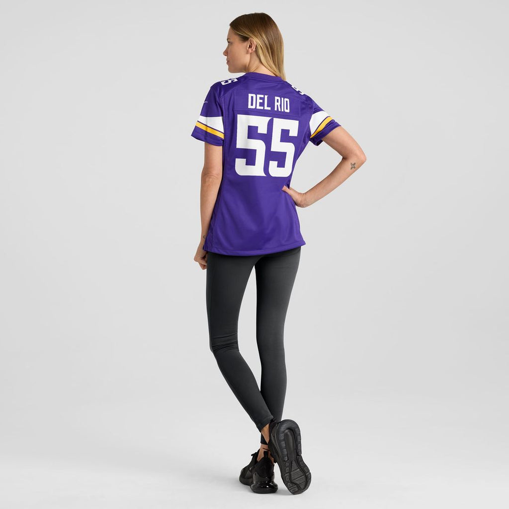 Jack Del Rio Minnesota Vikings Women's Game Retired Player Jersey - Purple