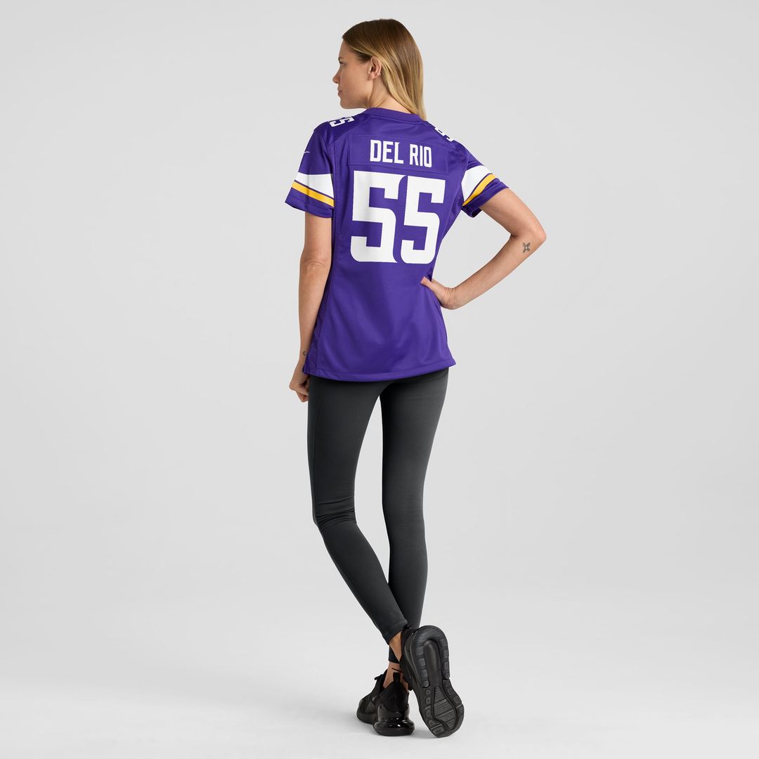 Jack Del Rio Minnesota Vikings Women's Game Retired Player Jersey - Purple