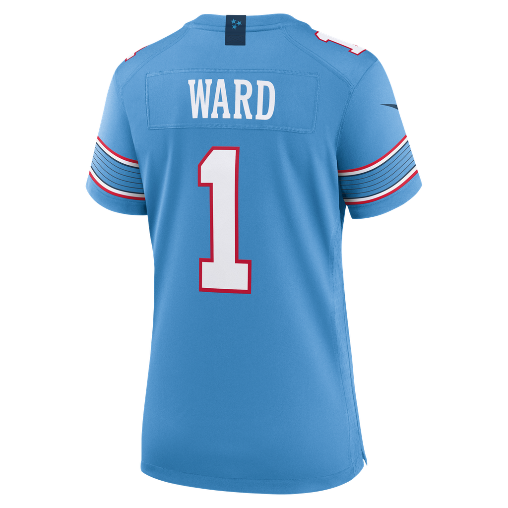 Cameron Ward Tennessee Titans Women's Game Jersey - Light Blue