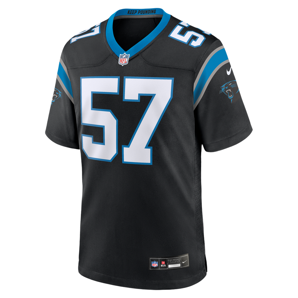 Monroe Freeling Carolina Panthers 2026 Draft First Round Pick No. 19 Team Game Jersey - Black