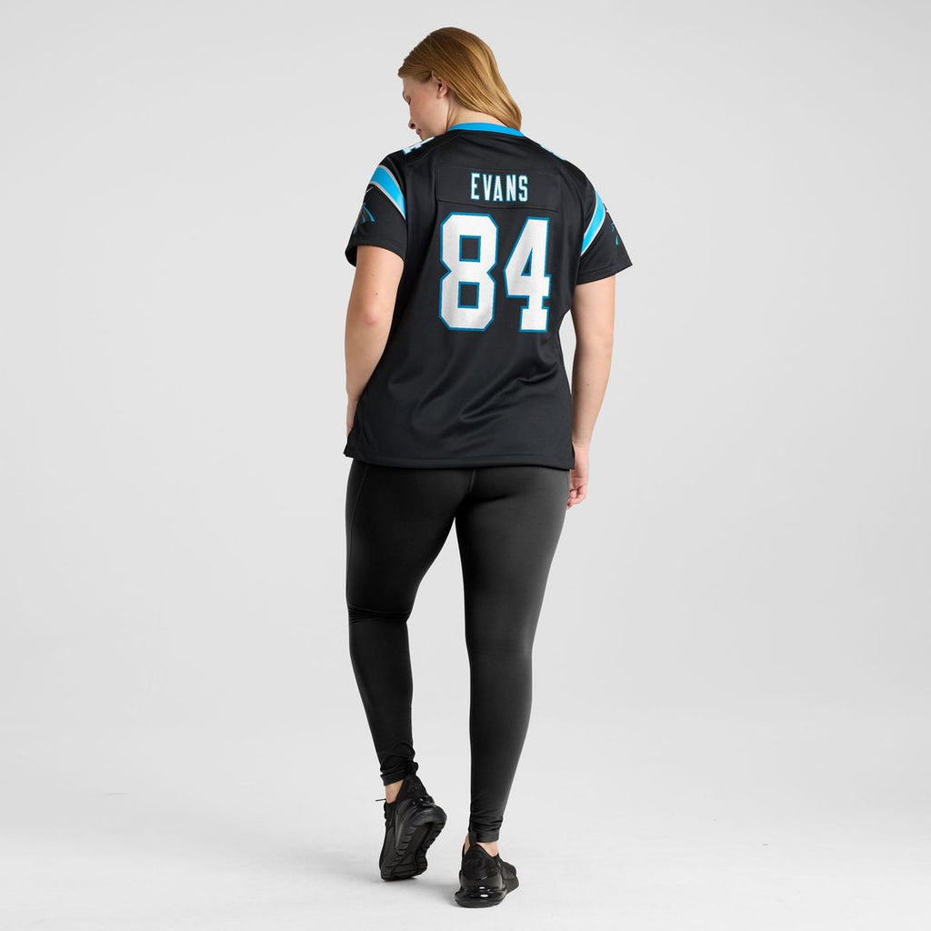 Mitchell Evans Carolina Panthers Women's Team Game Jersey - Black