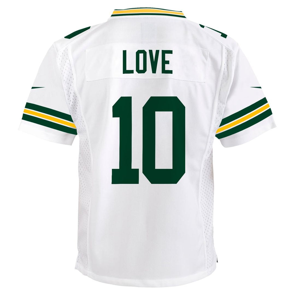 Love Green Bay Packers Youth Game Jersey - Green