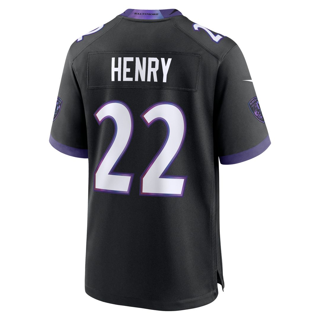 Derrick Henry Baltimore Ravens Alternate Game Jersey - Black