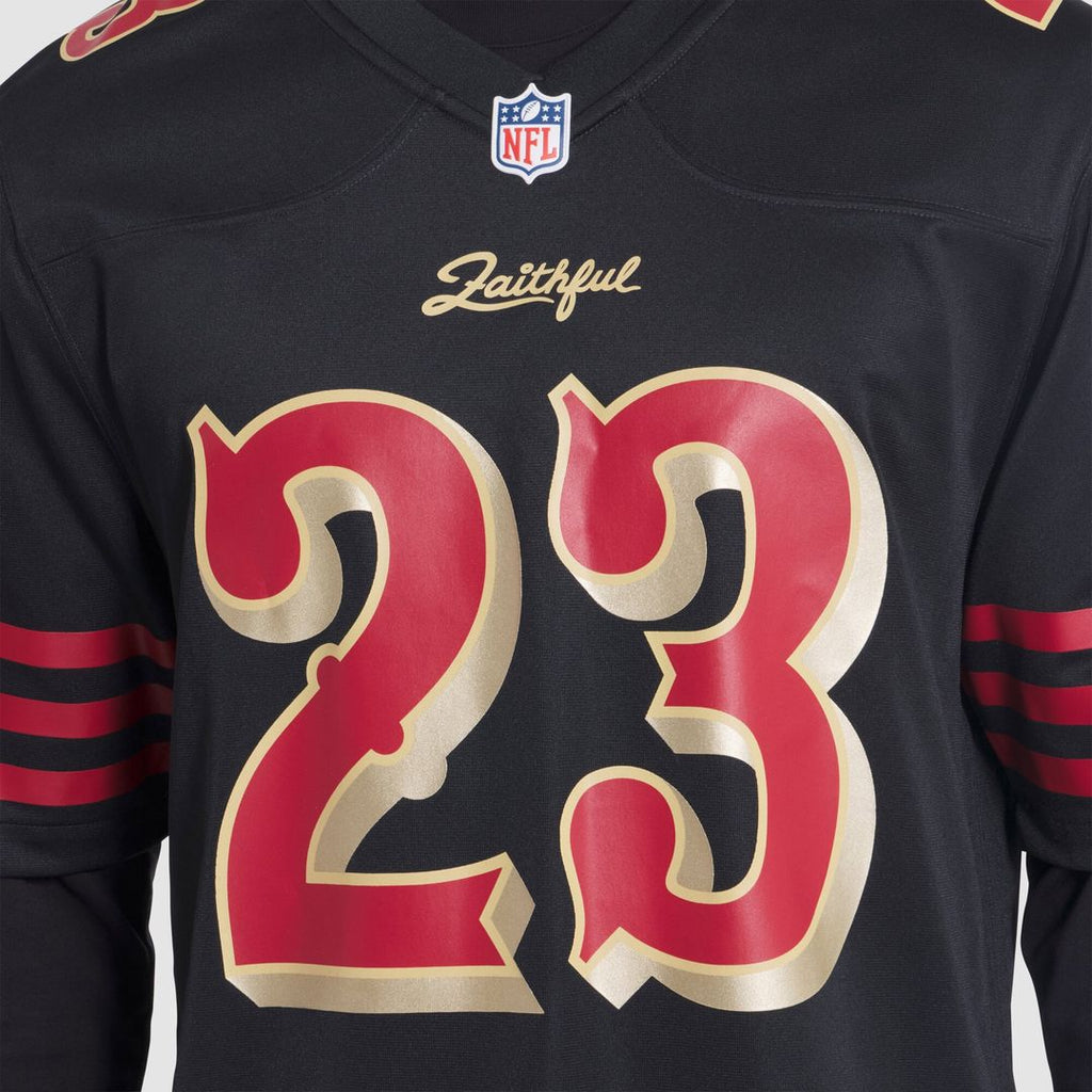 Christian McCaffrey San Francisco 49ers 2025 Rivalries Collection Game Jersey - Black