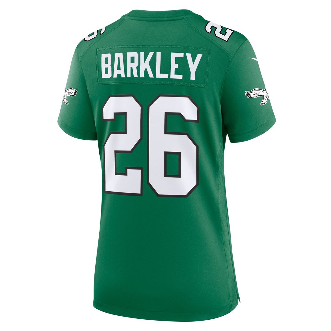 Saquon Barkley Philadelphia Eagles Women's Alternate Game Jersey - Kelly Green