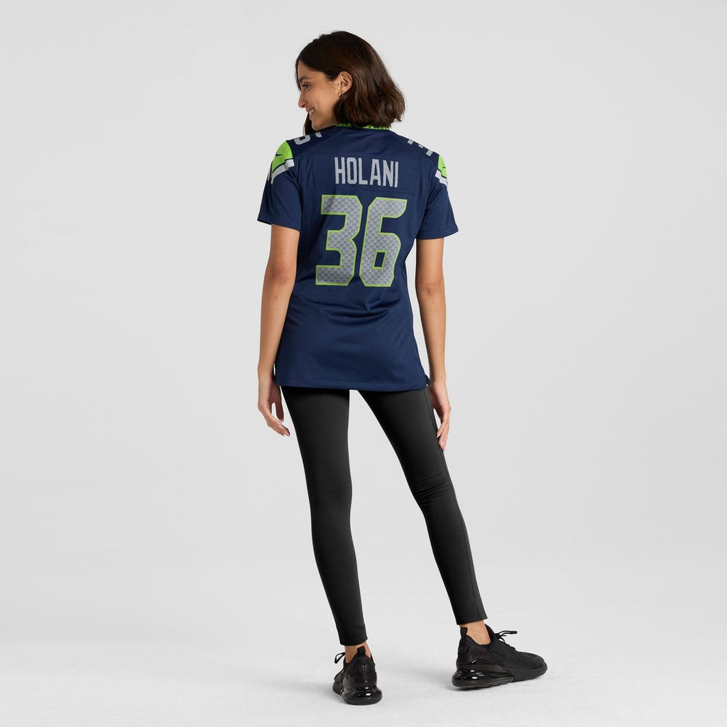 George Holani Seattle Seahawks Women's Team Game Jersey - College Navy