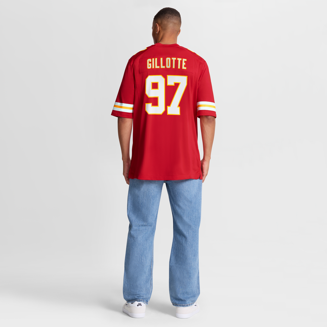 Ashton Gillotte Kansas City Chiefs Team Game Jersey - Red