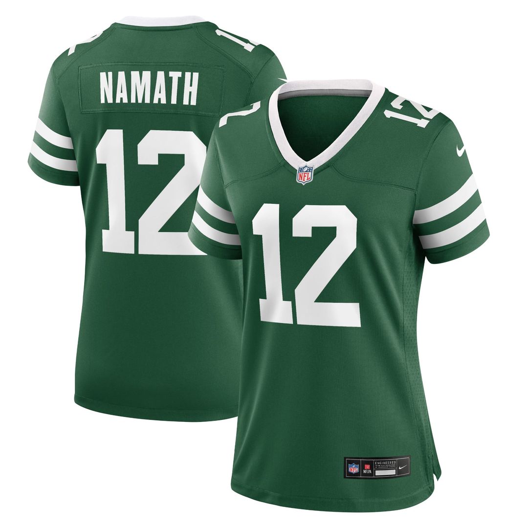 Joe Namath New York Jets Women's Retired Player Alternate Game Jersey - Legacy Black