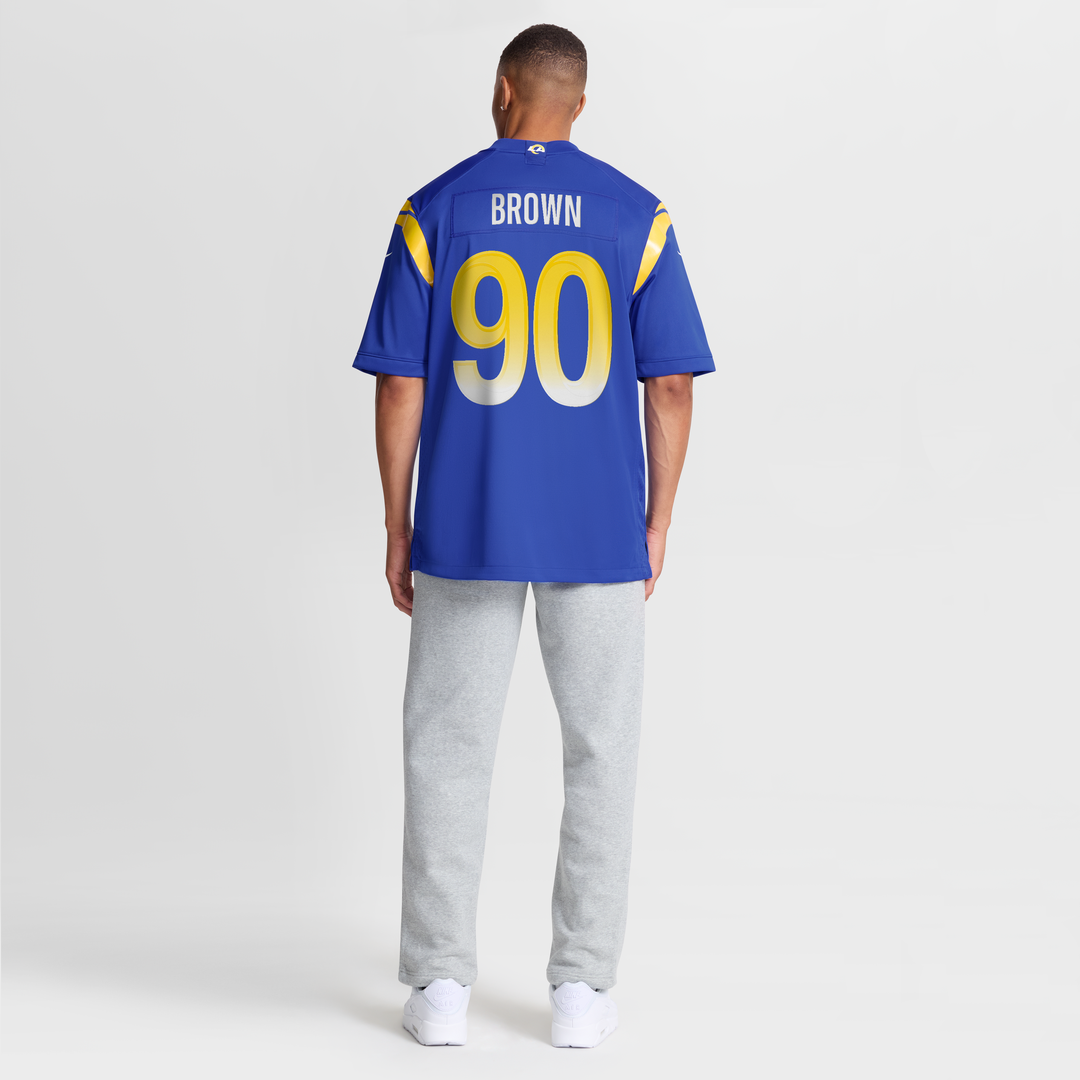 Earnest Brown IV Los Angeles Rams Team Game Jersey - Royal