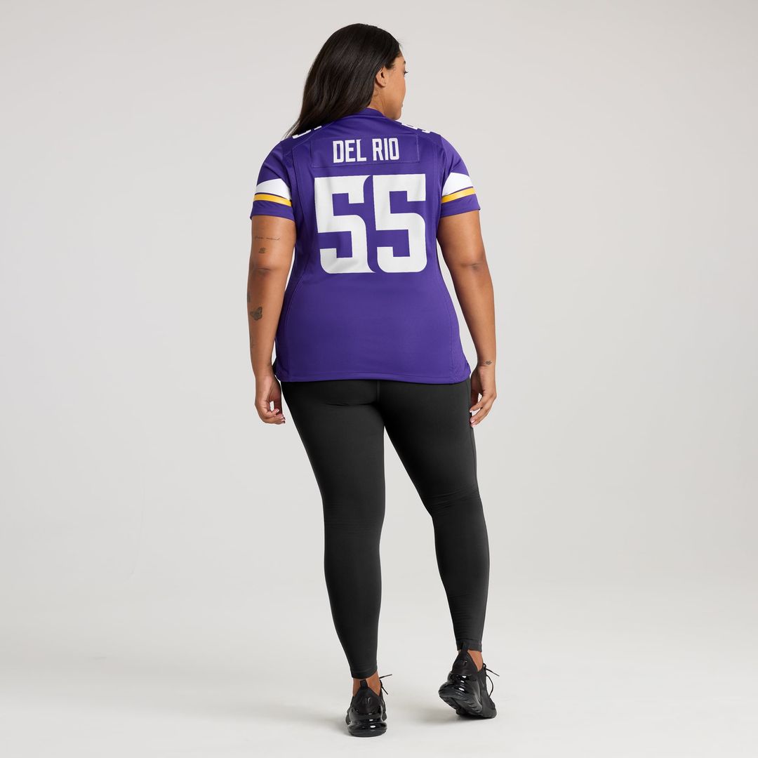 Jack Del Rio Minnesota Vikings Women's Game Retired Player Jersey - Purple
