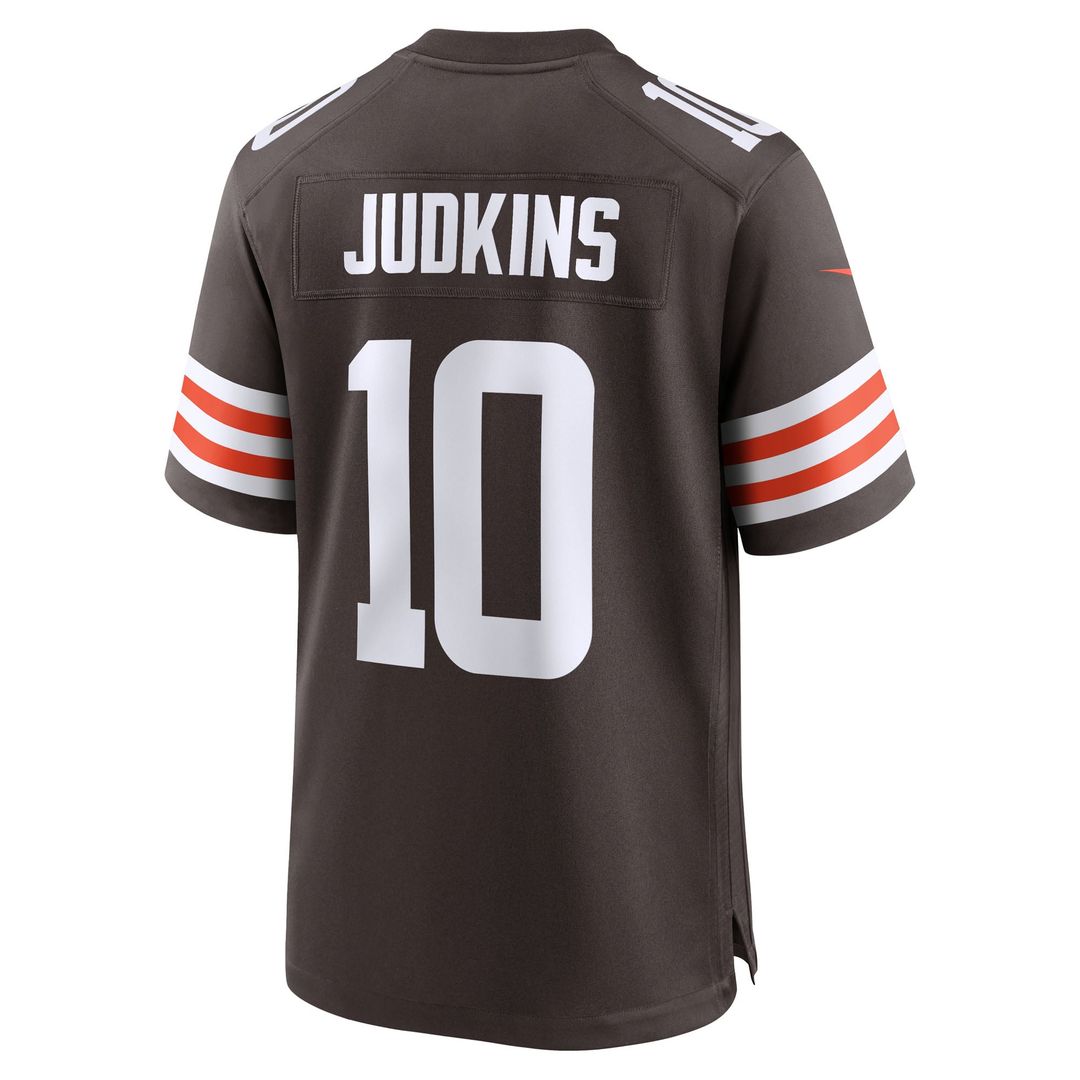 Quinshon Judkins Cleveland Browns 2025 Draft Game Jersey - Brown