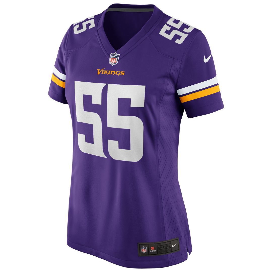 Jack Del Rio Minnesota Vikings Women's Game Retired Player Jersey - Purple