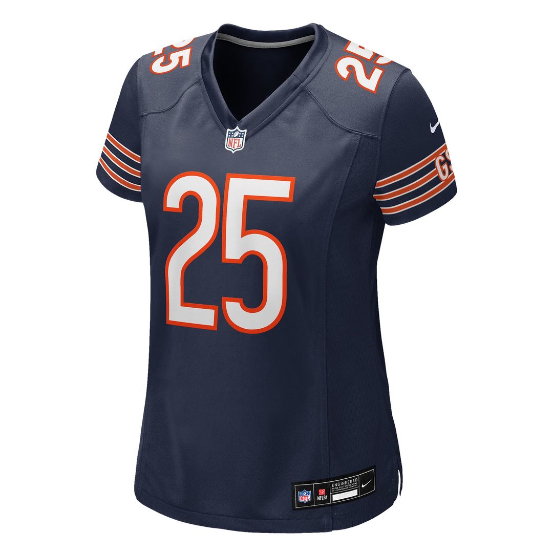 Kyle Monangai Chicago Bears Women's Team Game Jersey - Navy
