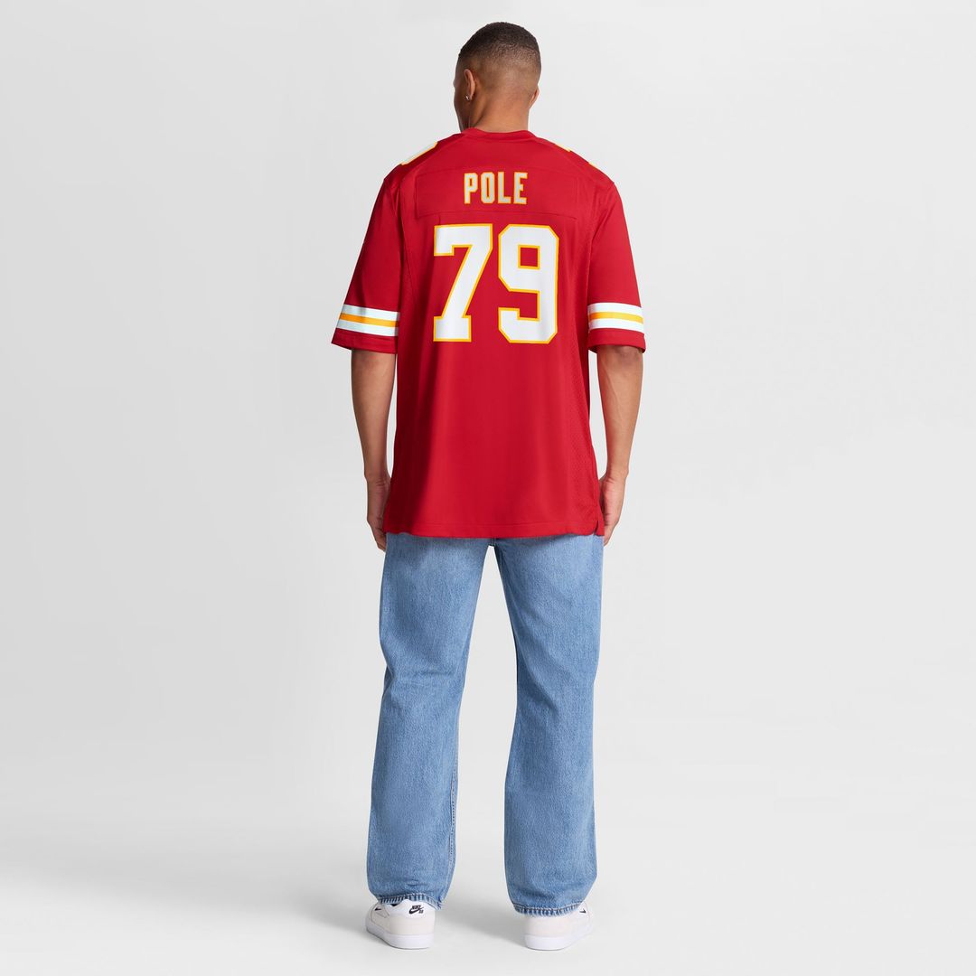 Esa Pole Kansas City Chiefs Team Game Jersey - Red