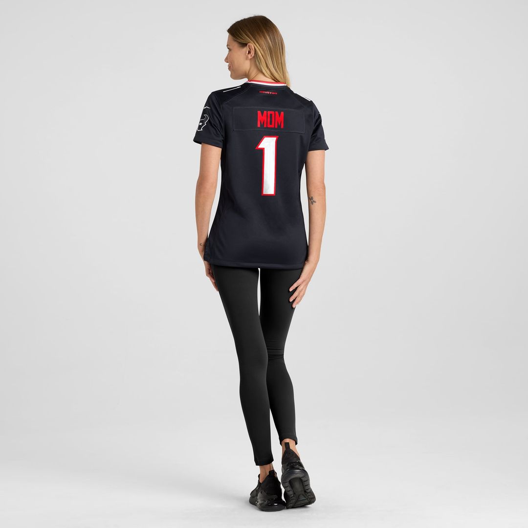 Houston Texans Women's #1 Mom Game Jersey - Navy