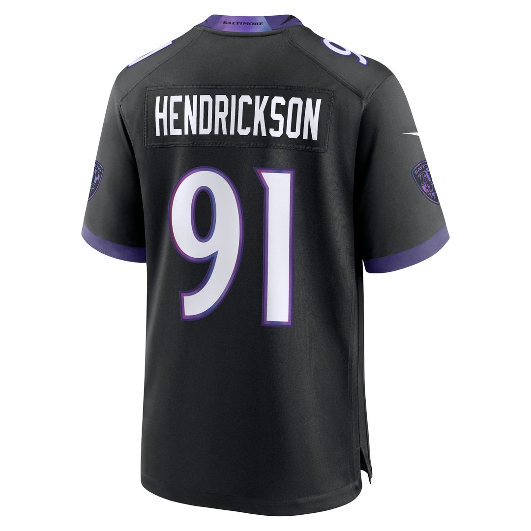 Trey Hendrickson Baltimore Ravens Team Game Jersey - Purple