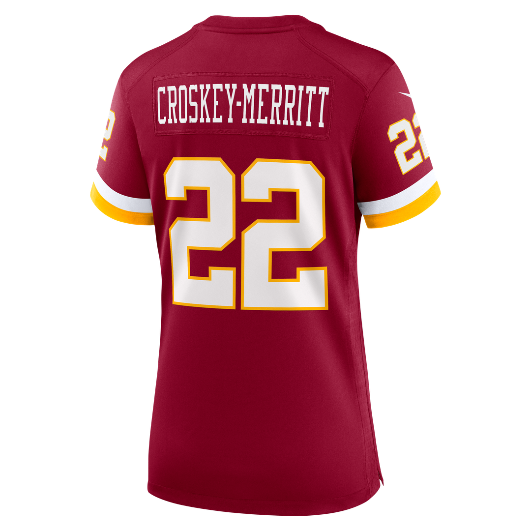 Jacory Croskey-Merritt Washington Commanders Women's Game Super Bowl Era Jersey - White