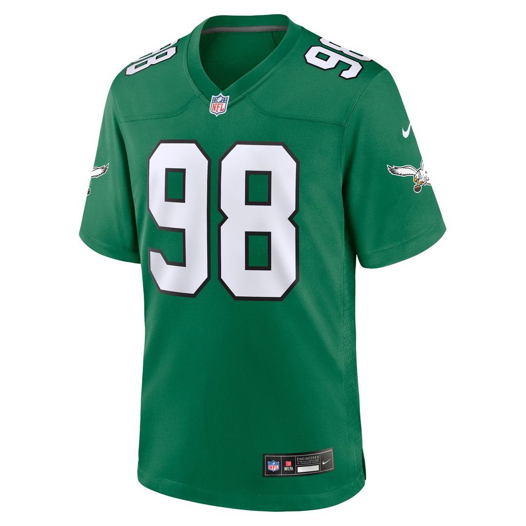 Jalen Carter Philadelphia Eagles Alternate Game Player Jersey - Black