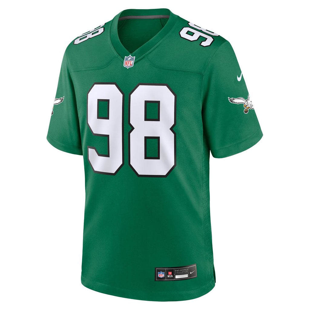 Jalen Carter Philadelphia Eagles Team Game Jersey - Midnight Green