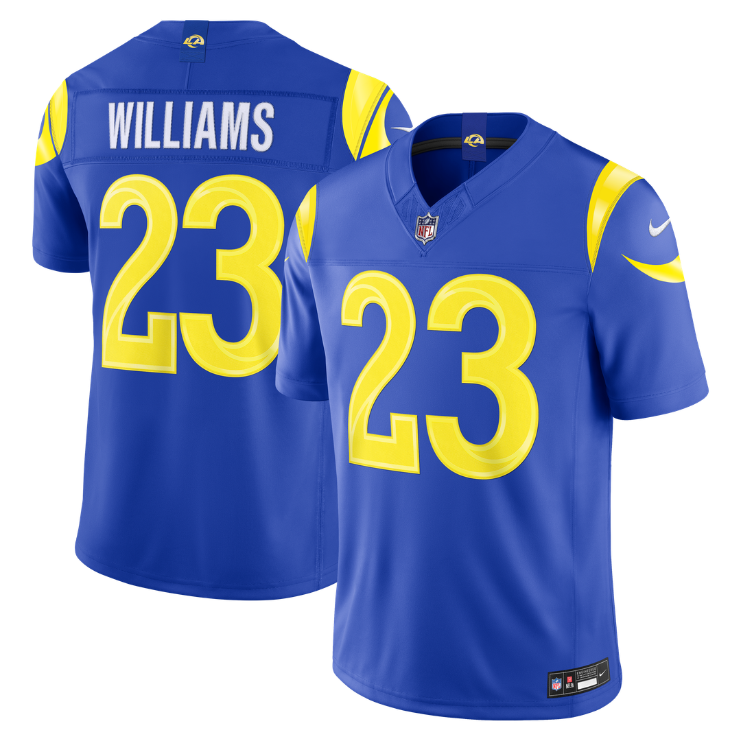Kyren Williams Los Angeles Rams Vapor F.U.S.E. Stitched Limited Jersey - Royal