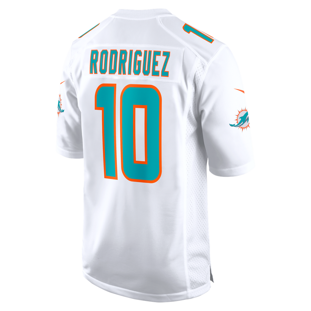 Jacob Rodriguez Miami Dolphins Alternate Game Jersey - Aqua