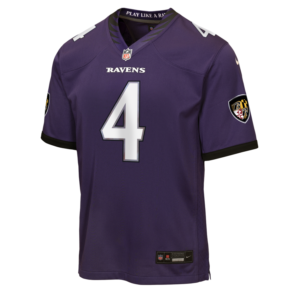 Zay Flowers Baltimore Ravens Youth Alternate Game Jersey - Black