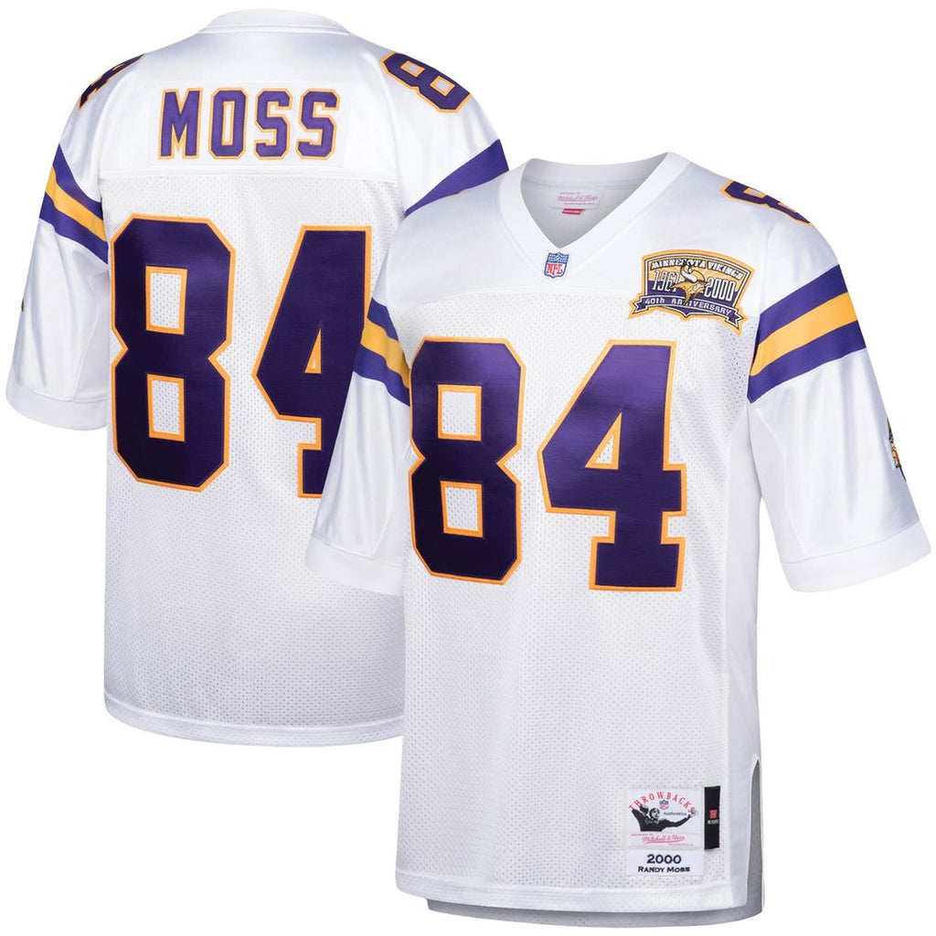 Randy Moss Minnesota Vikings 2000 Mitchell & Ness Authentic Throwback Retired Player Jersey - White
